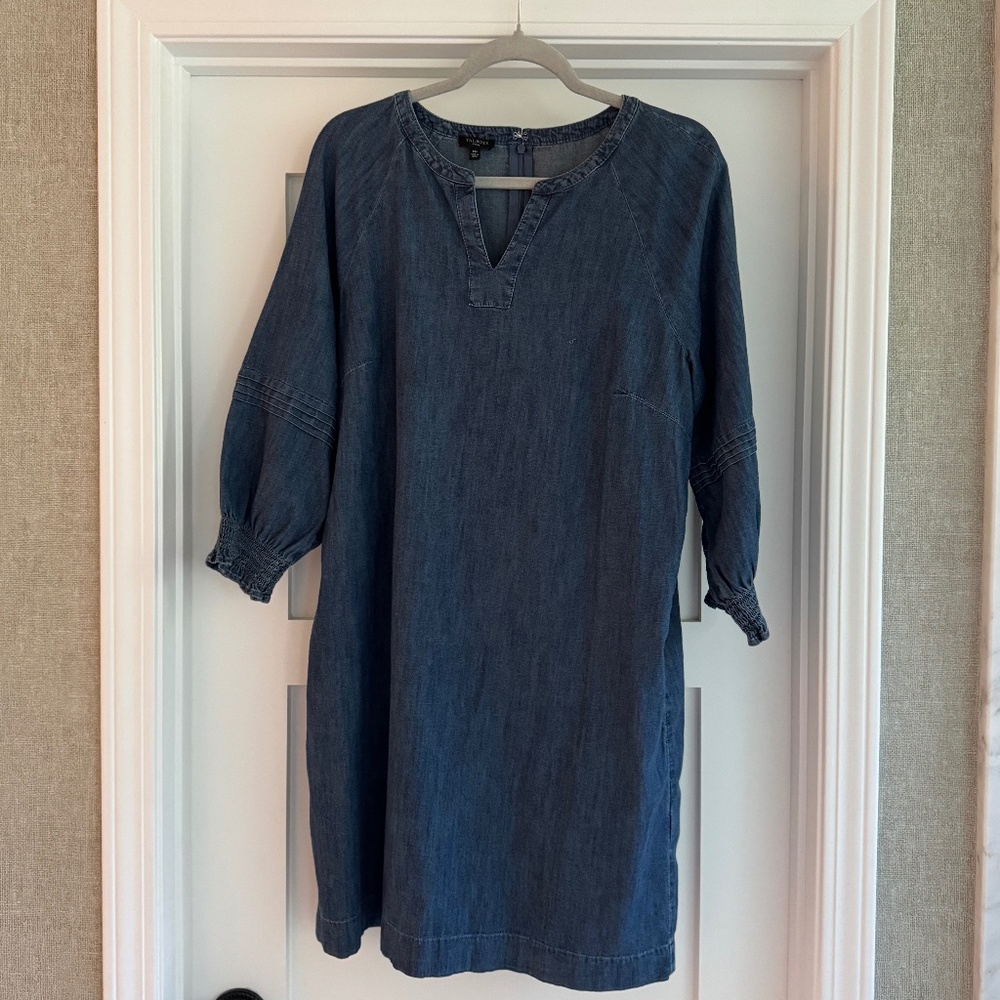 Talbots denim shift dress - size 14P